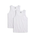 MANTIQUE Men's Super-Soft Lightweight Breathable Cotton Tank Top Undershirts, Classic Fit, White, 2-Pack